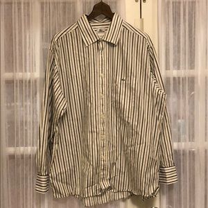 Lacoste Woven Dress Shirt Striped - Size 46 XXL